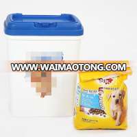 PP Plastic type and stocked eco-friendly feature plastic pet food storage container